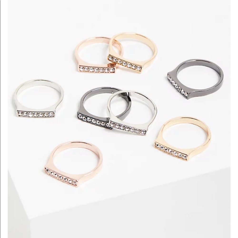 TORRID METAL RHINESTONE RING SIZE 8